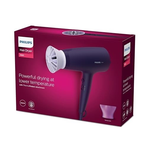 Philips 3000 Series Hair Dryer - 2100W, Purple (BHD340/13)
