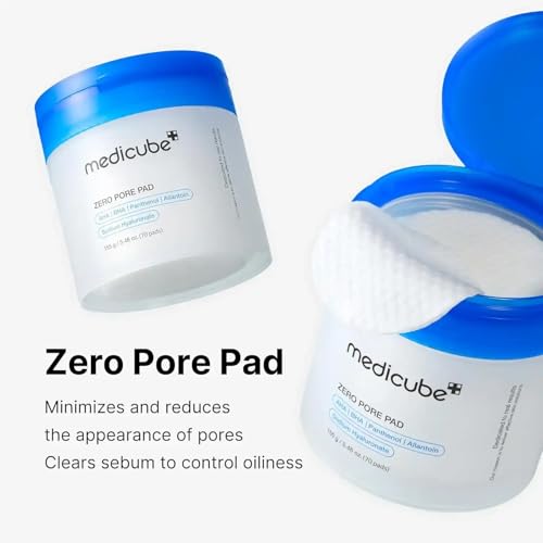 Medicube Zero Pore Pad - 155g (70 Pads) | Exfoliating Toner Pads for Pore Minimizing