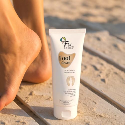 Fixderma 5% Lactic Acid & 15% Urea Foot Cream - Moisturizes & Soothes Dry Cracked Feet - 150 ML
