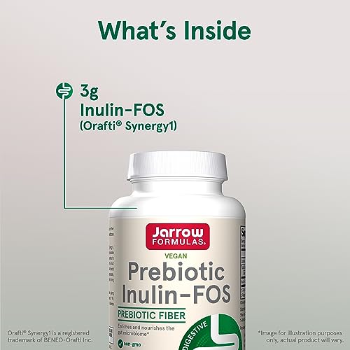 Jarrow Formulas Inulin FOS Prebiotic Fiber Powder - 6.3 oz - Digestive Health