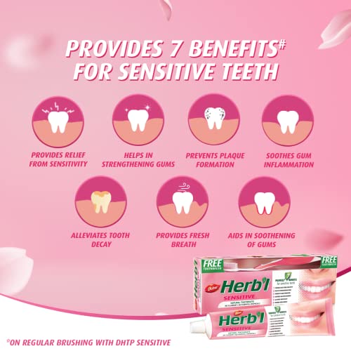 Dabur Herbal Sensitive Toothpaste with Licorice, Cinnamon & Mint - 150g