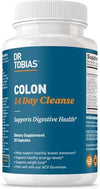Dr. Tobias Colon 14-Day Cleanse: Advanced Gut Detox For Men & Women, With Probiotics & Herbal Blend, Non-GMO, 28 Capsules