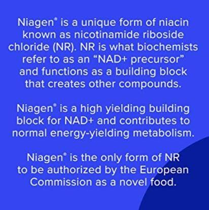 TRU NIAGEN Nicotinamide Riboside NAD+ Supplement - 300mg NR Capsules (2 Month Supply, 2 Bottles)