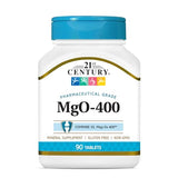 21st Century MgO 400 mg - 90 Tablets | Magnesium Oxide Supplement
