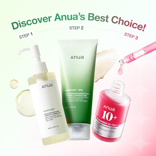 Anua 3-Step Glass Skin Beginner Set - Double Cleansing & Serum Routine