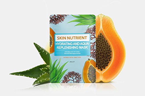 Hydrating & Aqua Replenishing Face Mask - Intense Moisture Sheet Mask for Dry & Dehydrated Skin