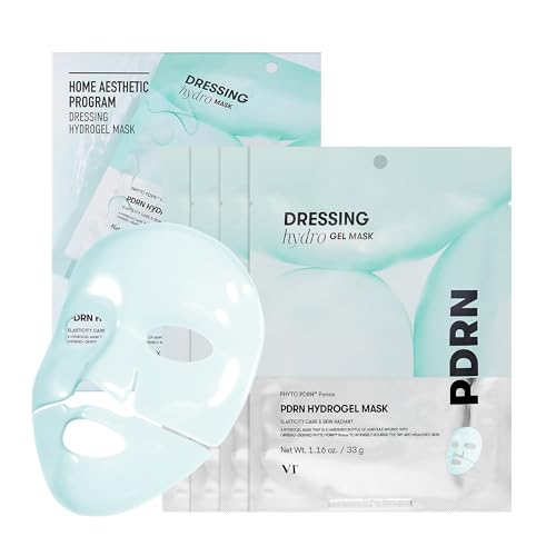 VT Cosmetics PDRN Hydrogel Mask (4-Pack) - Nourishing & Rejuvenating Overnight Skincare