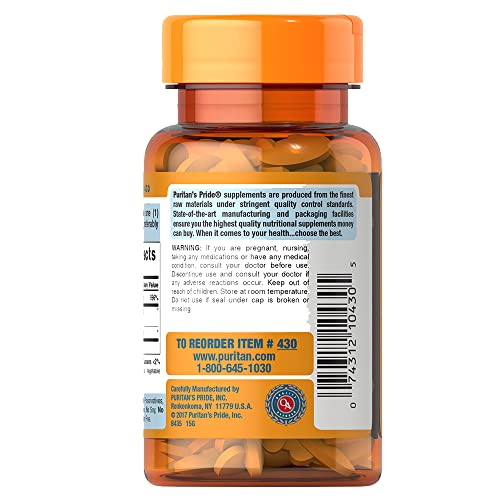 Puritan's Pride Vitamin B-2 (Riboflavin) 100mg - 120 Capsules