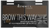 Rimmel London 2-in-1 Eyebrow Palette - Brown - Effortless Eyebrow Shaping