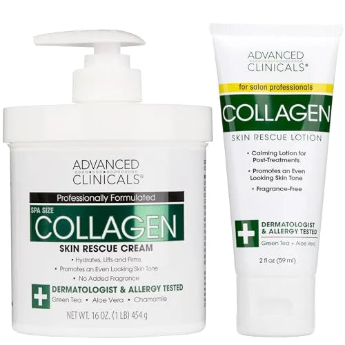 Advanced Clinicals Collagen Body & Face Moisturizer with Vitamin E