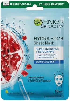 Garnier Pomegranate Hydrating Face Tissue Mask for Dehydrated Skin