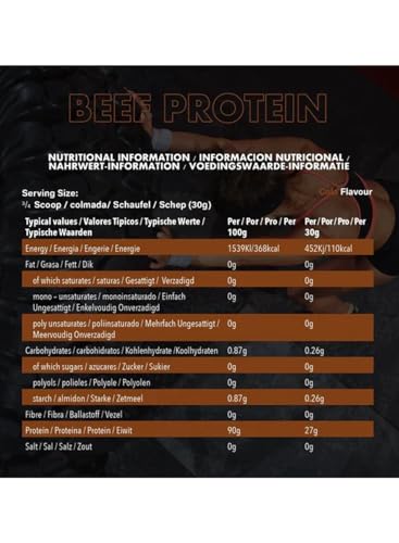 Beef Protein Isolate – High-Quality Protein with Amino Acids – 1.8kg, Cherry Cola Flavor