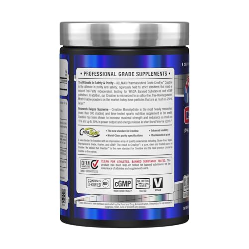 AllMax Nutrition Creatine 400g - Pure Creatine Monohydrate for Muscle Growth