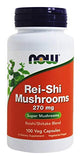 NOW Foods Rei-Shi Mushrooms 100 Capsules - Dual Mushroom Blend for Immune Support
