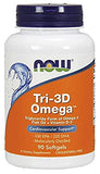 Now Tri-3D Omega 1000mg - 330/220 DHA Softgels - 90 Count