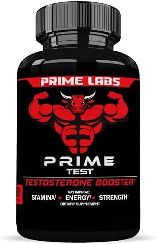 Prime Labs Men's Testosterone Booster - Stamina, Endurance, & Strength - 60 Caplets