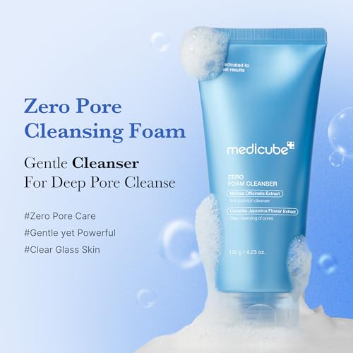 medicube Zero Foam Cleanser | Deep Pore Cleansing & Sebum Control (120g)