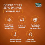 Vatika Naturals Menz Extreme Hold Hair Gel 250ml - 24H Strong Hold, No Alcohol