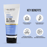 Dr. Sheth’s Cica & Ceramide Oil-Free Face Moisturizer - Deep Hydration & Moisture Lock for Sensitive Skin - 50g