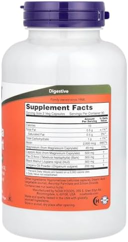 NOW Foods Candida Support 180 Vegan Capsules - Natural Yeast Infection Relief Supplement