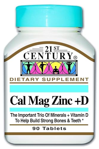 21st Century Cal Mag Zinc D3 - 90 Tablets | Bone & Immune Support