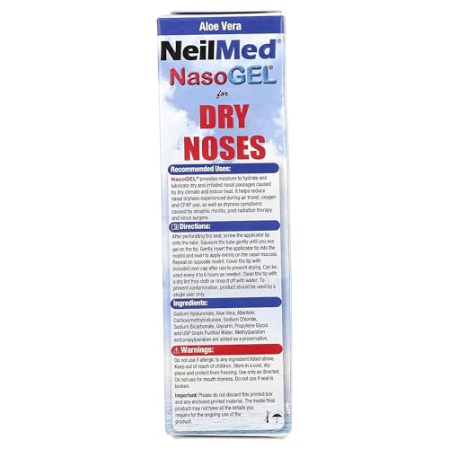 Neilmed Nasogel for Dry Noses - Moisturizing Nasal Gel (2-Pack)