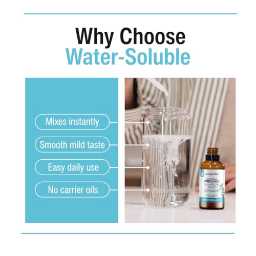 Oregavit Wild Oregano Oil Water Soluble - Natural Vegan Herbal Supplement for Digestive, Immune & Respiratory Health (1.7 fl.Oz/50ml)