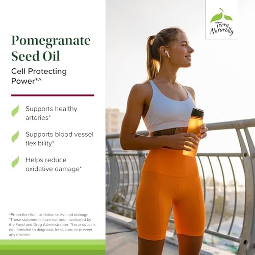 Terry Naturally Pomegranate Seed Oil: Antioxidant Rich Softgels (60 Count)