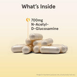 Jarrow Formulas N-Acetyl Glucosamine (NAG) - 700mg, 120 Veggie Capsules for Joint Support