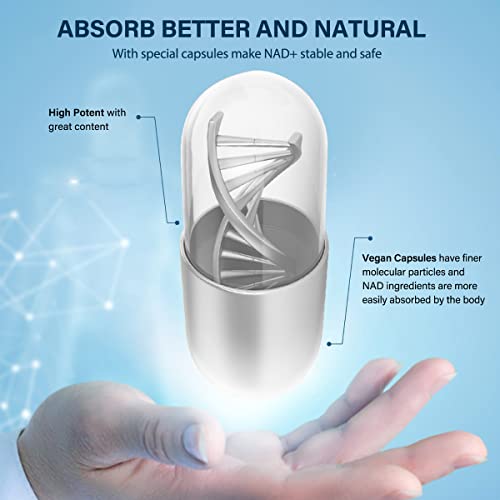 Liposomal NAD+ Supplement 500 mg with TMG - High Absorption for Cellular Energy & Age Resistance