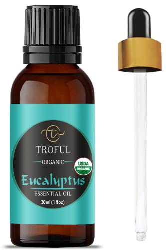 Organic Eucalyptus Essential Oil 30 ml – 100% Pure USDA Organic for Aromatherapy & Natural Home Care