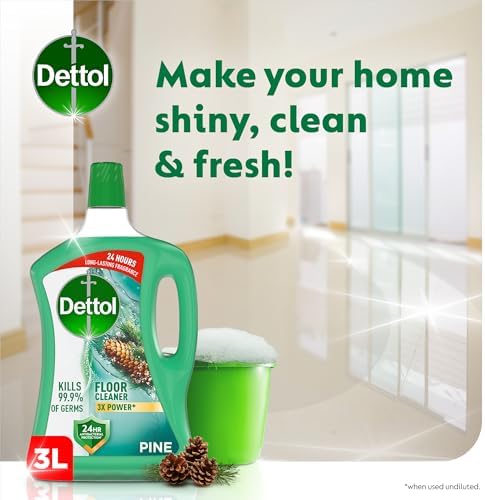 Dettol Power Floor Cleaner, Pine Scent (3L)