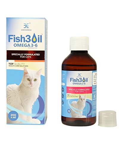 Fish 3Oil for Cats - Immunity & Shiny Coat Booster with Vitamins & Antioxidants