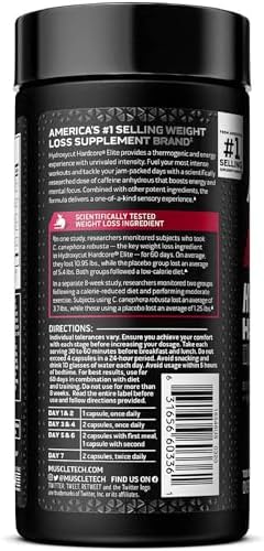 Muscletech Hydroxycut Hardcore Elite Weight Lose 100 Rapid-Release Thermo Caps