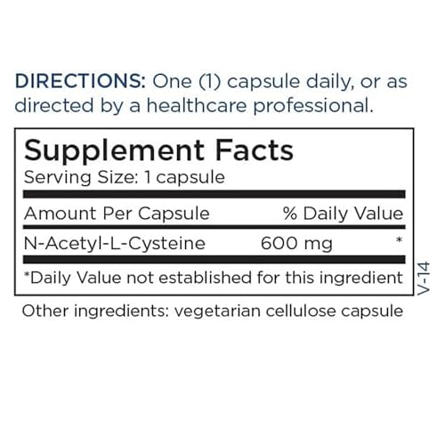 Metabolic Maintenance NAC 600mg - 60 Capsules for Cellular Support