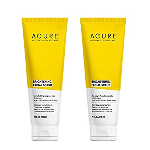 ACURE Organics Brightening Facial Scrub - 2 Pack