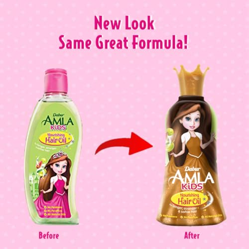 Dabur Amla Kids Hair Oil with Amla, Almond & Olive (200ml)