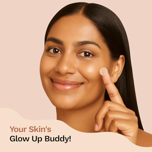 FURR Hydrocolloid Acne Relief Patches with Turmeric and Neem - Reduces Acne, Spots and Blemishes (12 Patches)