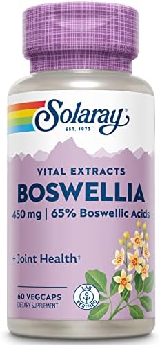 Solaray Boswellia Extract - Joint Support (60 Veggie Caps)