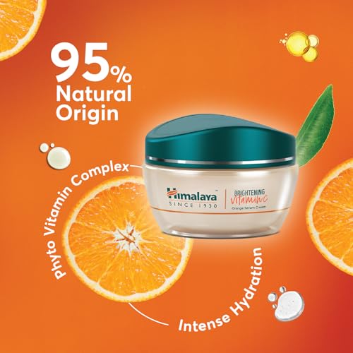 Himalaya Since 1930 Brightening Vitamin C Orange Cream – 50g Nourishing Moisturizer for Radiant Skin