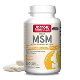 Jarrow Formulas MSM Veggie Capsules - 1000mg, 200 Count - Joint Support