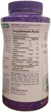 Nature's Bounty Hair, Skin and Nails Advanced, 230 Gummies