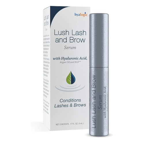 Hyalogic HA Lush Lash & Brow Serum with Hyaluronic Acid & Argan Oil - 0.17 Oz
