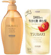 Premium Volume Repair Shampoo for Tsubaki 450ml & Refill Pack 300ml Set - Moisturizing & Repairing - Cherry Blossom Scent