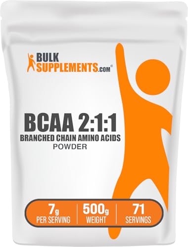 BulkSupplements Pure BCAA 2:1:1 Instantized Powder (500g)