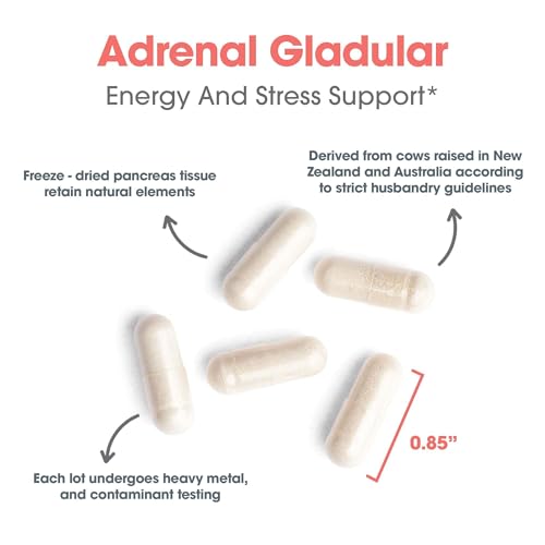 Allergy Research Group Adrenal Natural Glandular - 150 Vegicaps - Adrenal Support Supplement