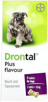 Bayer Drontal Plus Dog Dewormer Broad Spectrum - 6 Tablets