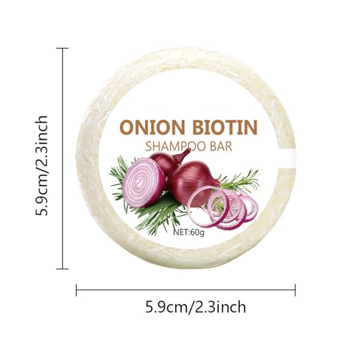 Onion Oil Shampoo Bar with Biotin & Rosemary Extract - Deep Cleansing Hair Growth Soap