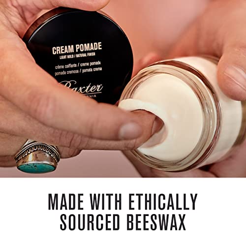 Baxter California Cream Pomade - White Medium Control Hair Styling for Men