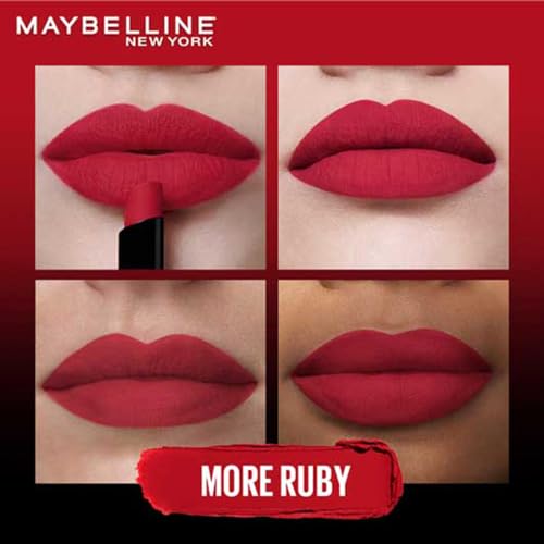Maybelline New York Color Sensational Ultimattes Lipstick - Enriched Jojoba Oil Ruby Red